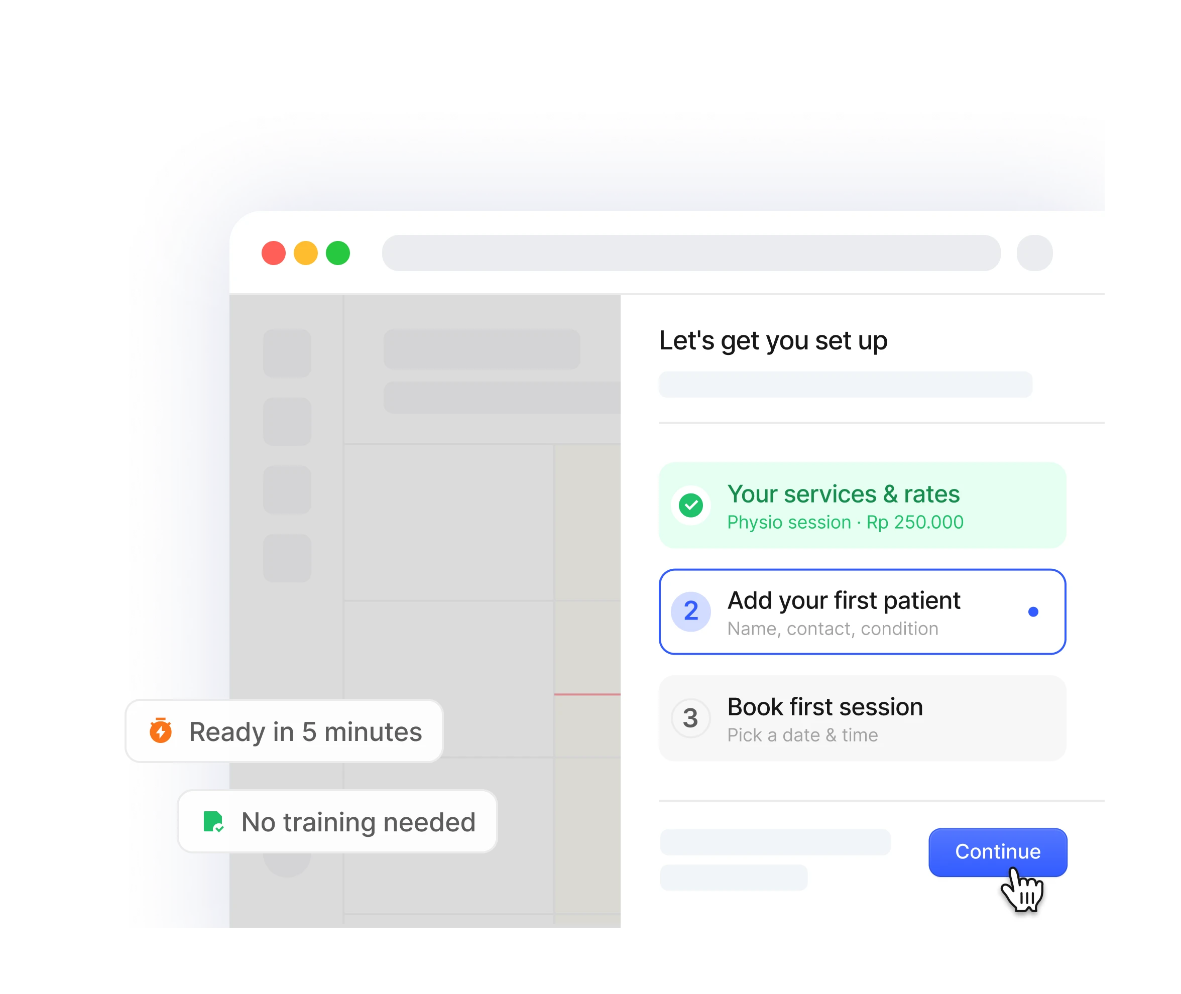 Setting up services and adding the first patient in Lumira