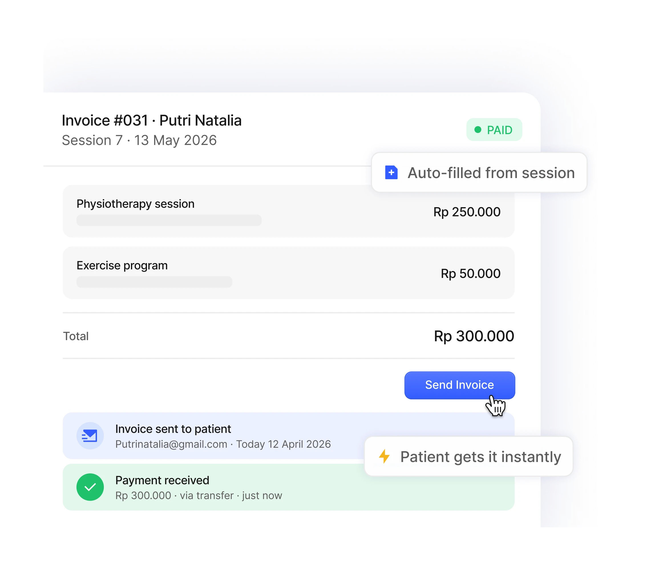 Generating an itemised invoice in Lumira